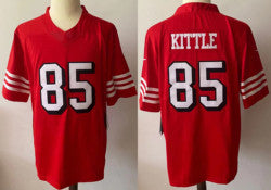 Embroidery American Football Jerseys Custom San Francisco 17 Sanders 19 Samuel 80 Rice 85 George Kittle Stitched Sports Jersey