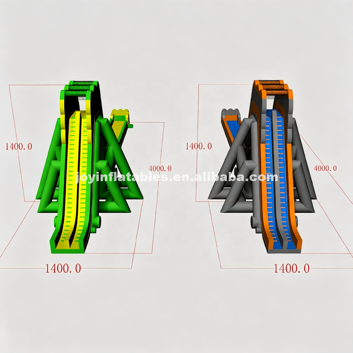Professional A-Frame Inflatable Slide for Festivals Huge Commercial Grade Triangle PVC Water Slide with Safety Netting at Top