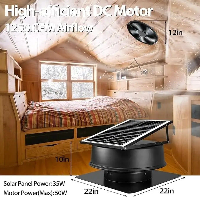 Australia DC Solar Industrial Workshop Factory Shed Ceiling Heat Exhaust Ventilation Poultry Farm Attic Roof Exhaust Fan