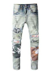 Best Quality Fashion Denim Garment Vintage Painted Jeans Custom Slim Denim Jeans Mens