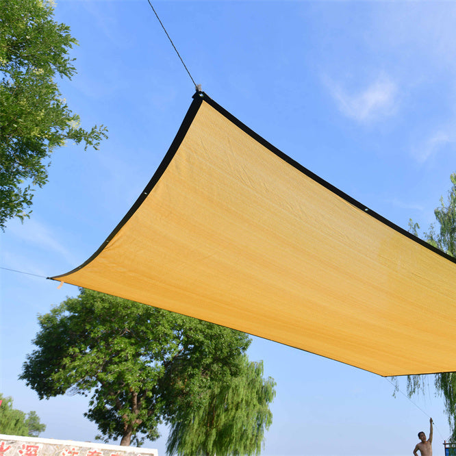 Patio Garden HDPE Woven Premium Square Shade Sails & Enclosure Nets with UV Protection Customizable Thickness for Outdoor Use
