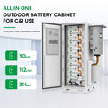 Industrial Commercial Air Cooling 50kw 112kwh Lifepo4 Battery Cabinet LFP Battery Container Bess Solar Energy Storage System