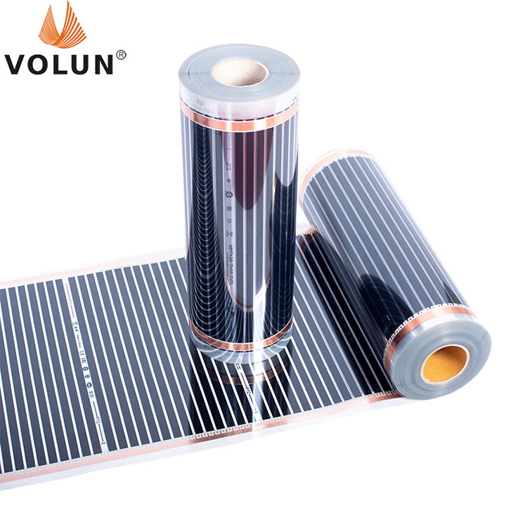 80W Per square Meter AC220V 50cm Wide Carbon Heating Film Far Infrared Radiant Electric Heat Membrane Underfloor Heating