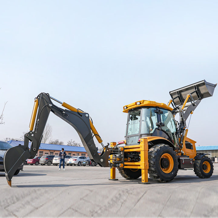 Manufacturer EPA Euro 5 Engine 4x4 Back Hoe Loader Retroexcavadora China Wheel Excavator Backhoe Loader