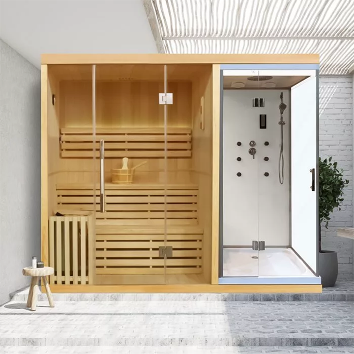 High-end Custom Indoor Spa Bathtub Sauna Room