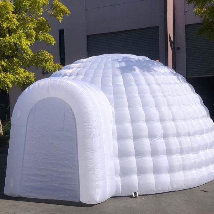 Inflatable Party Igloo Tent Factory Supply Oxford Cloth White Outdoor Party Event Backyard Inflatable Snow Disco Igloo Tent