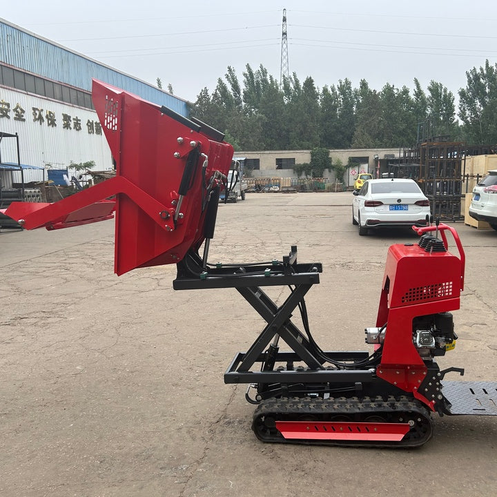 Mini Dumper Crawler Automatic Heavy Duty Diesel Engine 500R Rotating Dump Truck Agricultural Transport Vehicle