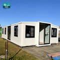 Luxury 3 Bedroom Prefab House Economical Tiny Container Mobile Expandable Shipping Module for Living Room School Mall