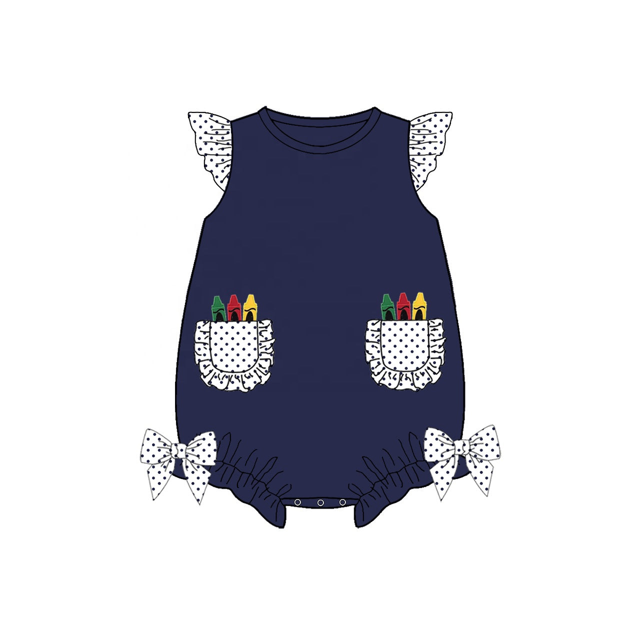 Puresun custom school baby boy clothing crayon appliques navy stripe cotton kids shirt boy polo shirts