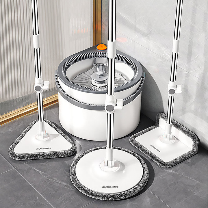 Joybos 2024 Clean Dirty Separation 360 Spin Mop Bucket Set and Wringer with Three Types Mop Heads Mops Clean Floor