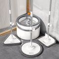 Joybos 2024 Clean Dirty Separation 360 Spin Mop Bucket Set and Wringer with Three Types Mop Heads Mops Clean Floor