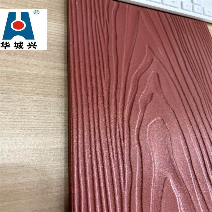 8/10/12mm High Quality Modern Wood Grain Fiber Cement Boards 1220x2440mm Multi-color Grey Waterproof High Strength Facade