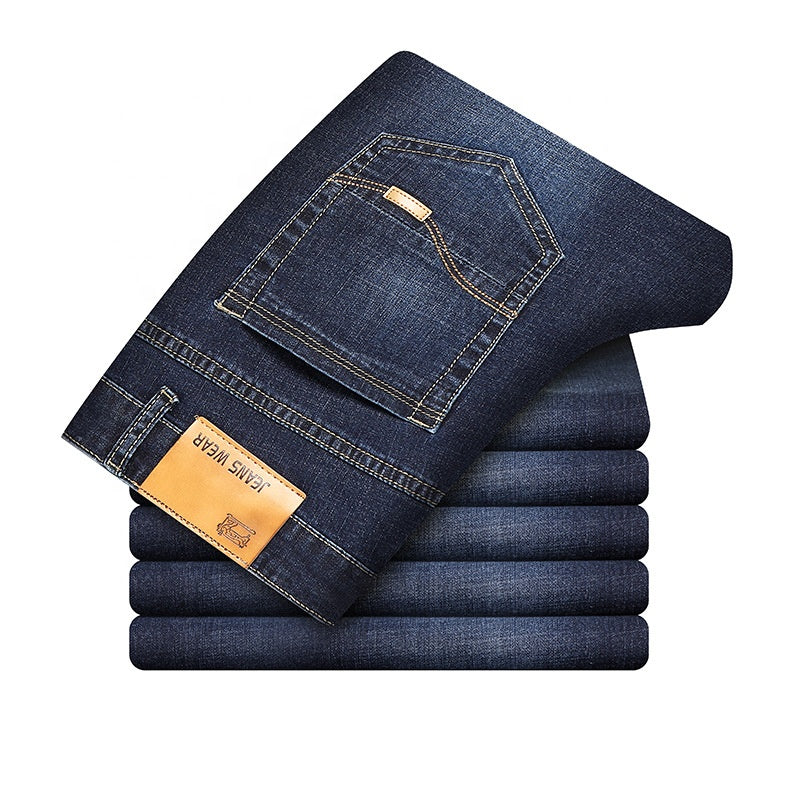 MJ049 fashion jeans for men wholesale jean pants slim fit men designer stretch denim blue and black jeans men