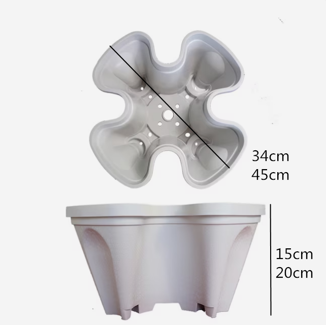 Hot Sale Vertical Garden Stacking Flower Planter Plastic Grow Pots for Sale