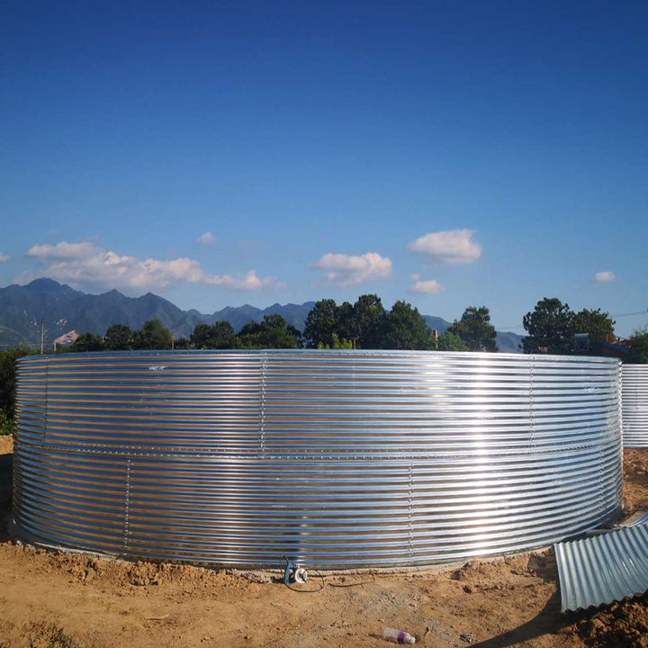 Large Corrugated Steel Plate 5000L Rain Water Collector tank Prices for Irrigation Irrigation Water Tank Irrigation Water Tank