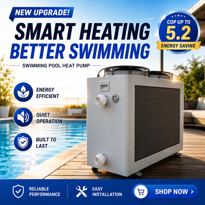 Energy Efficient 15Kw 20Kw 35Kw 40Kw Commercial Swimming Pool Heat Pump Pool Chiller Wifi App Smart