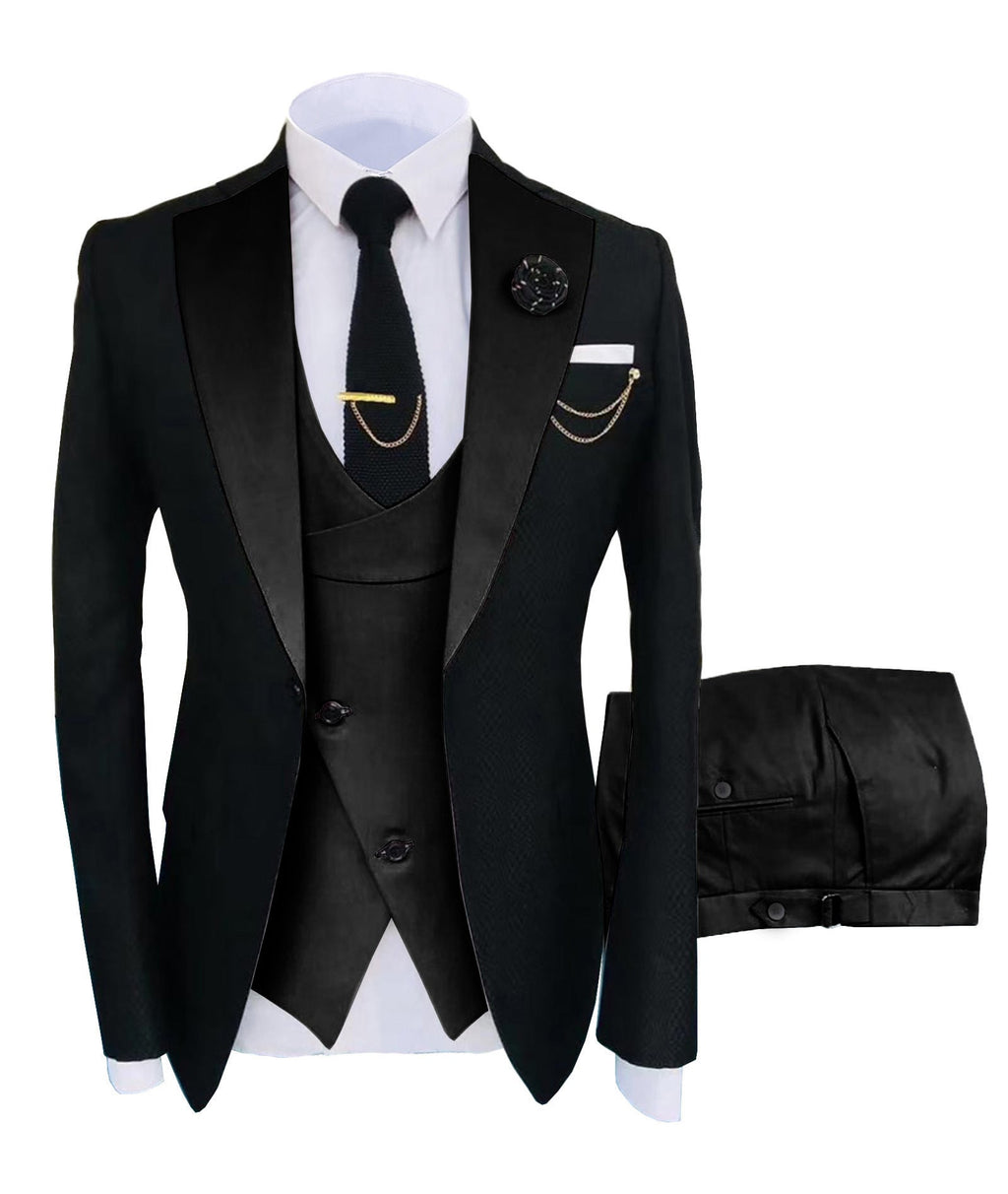 2022 Slim fit groom wedding business tuxedo formal gentleman 3 pieces blazer designs for set men suits