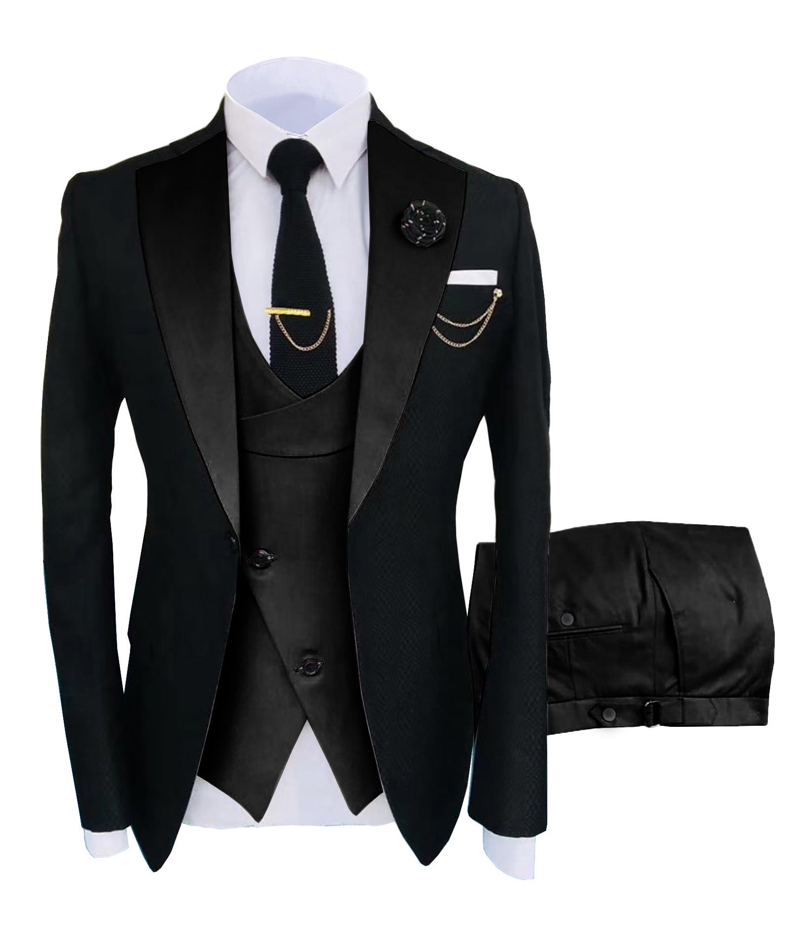 2022 Slim fit groom wedding business tuxedo formal gentleman 3 pieces blazer designs for set men suits