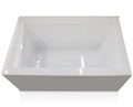 Rectangle Bathroom Tubs for Adult Bathing Three-Side Apron Freestanding Soaking Acrylic Bathtub