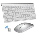 2021 Portable Mini 2.4GHz Wireless Keyboard Mouse Combo Ultra Thin Keyboard and Mouse Set for Computer and Office