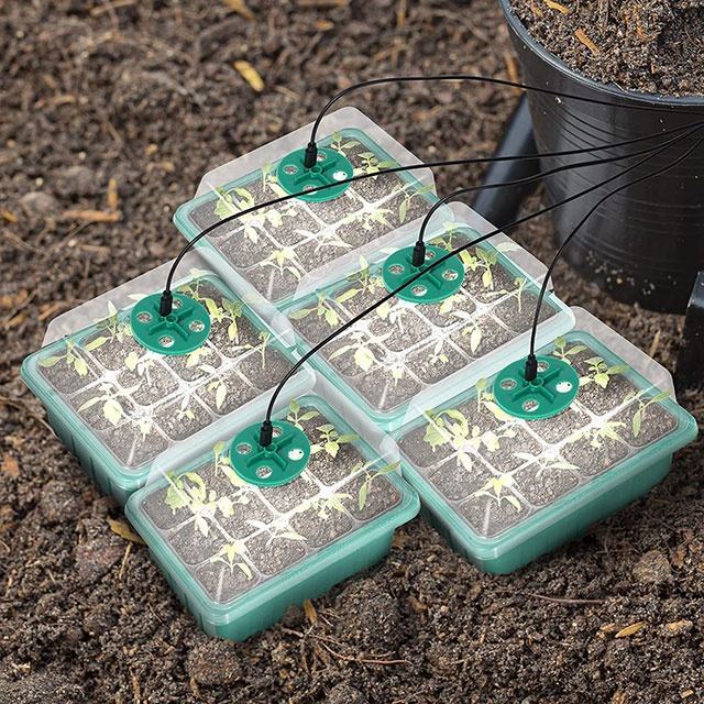 Horticulture Clone Tray Germination Grow Tray Seedling Box Hydroponic LED Seedling Tray Seedling Pot Timer Switch Light
