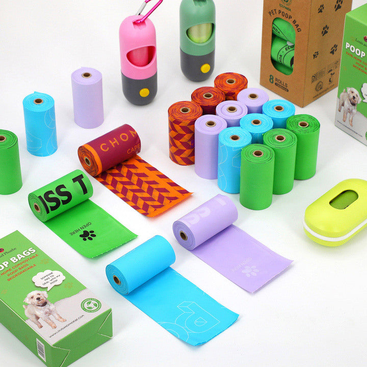 Eco-Friendly 100% Biodegradable Compostable Dog Poop Bags and Dispenser China Manufacturer Wholesale Plastic Dog Poop Bag Holder