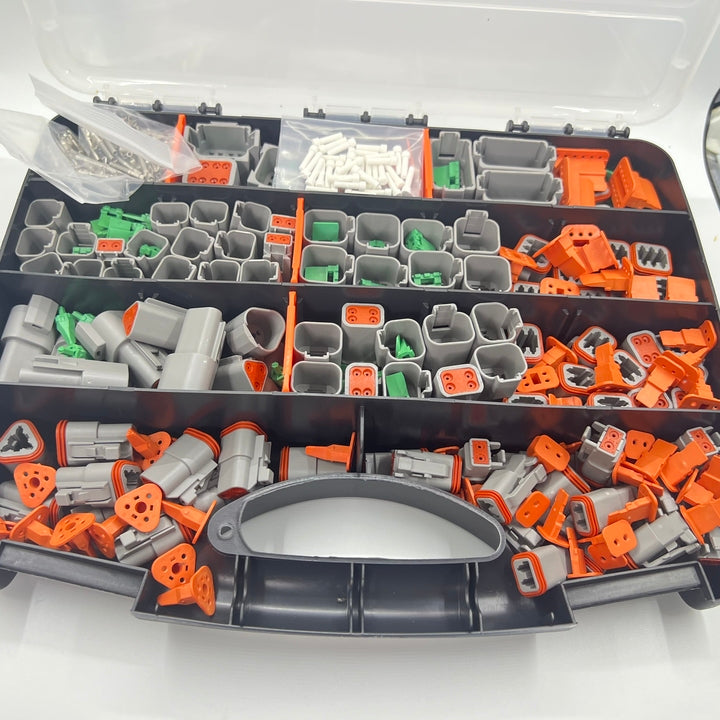 High Quality IP67 Protection Level 12Pin Copper Nickel Tin Contacts PC Housing Material Deutsch DT Crimping Tool Connectors