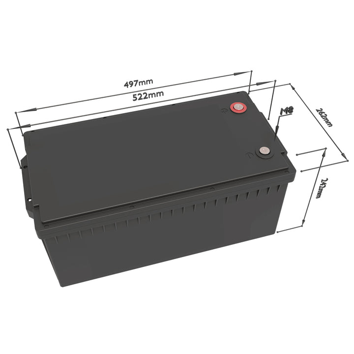 EJ12-250R Durable Waterproof 24V 200Ah 12V 300Ah Empty Battery Box for Outdoor Camping Marine Solar Energy Storage