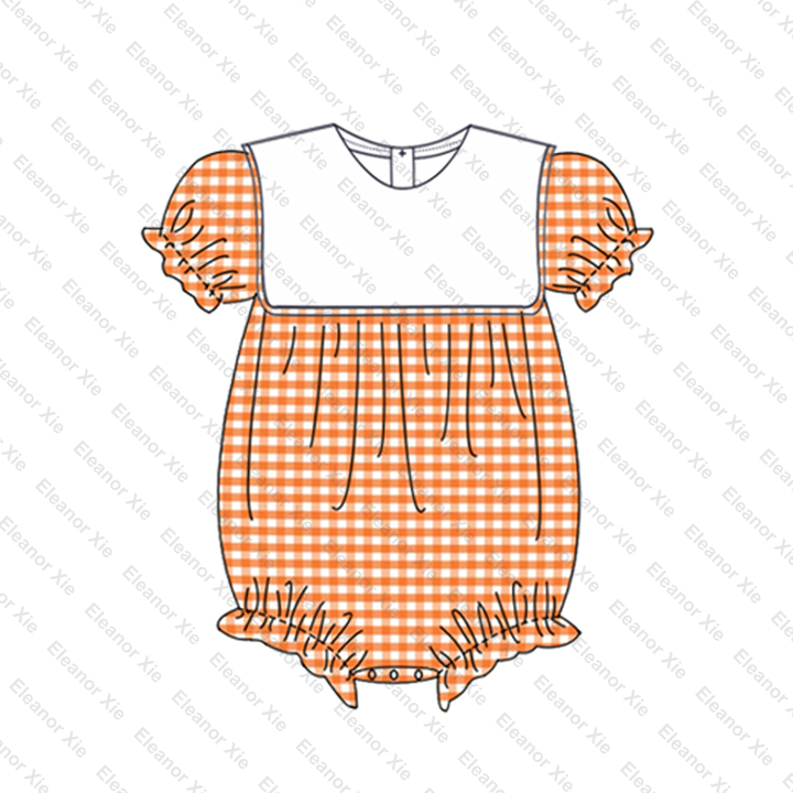 2023 Pumpkin Fall Siblings Matching Toddler Baby Bubble Rompers Boy Clothing Sets Outfit Cotton Halloween Girls Dress