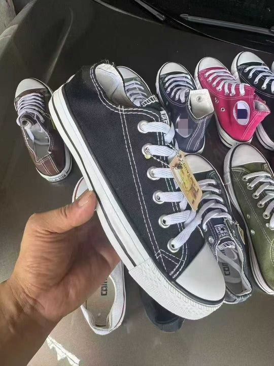 Men's and Women's Mixed Canvas Shoes New Soft Sole Single Shoes Big Size Board Shoes Mixed Design Wholesale