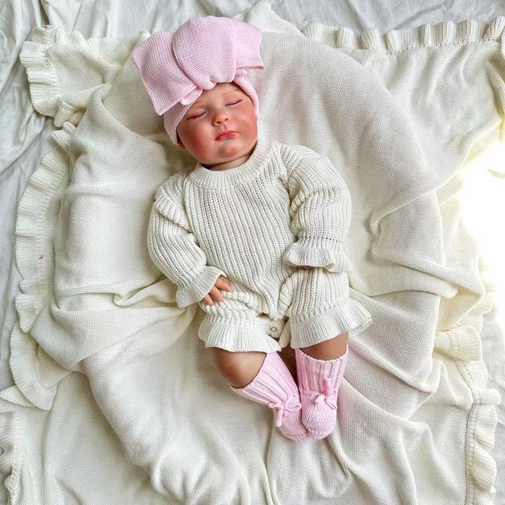Baby Romper Newborn Baby Knitted Clothes Long Sleeve Knit Romper Jumpsuit with Headband Infant Fall Winter Clothes