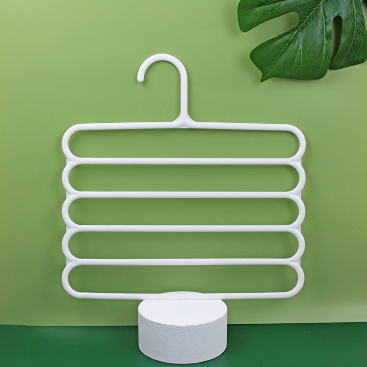 Trouser Rack Household Trouser Clip Wardrobe Hanger Hanging Towel Scarf Storage Multifunctional Magic Skirt Drying Multi-layer