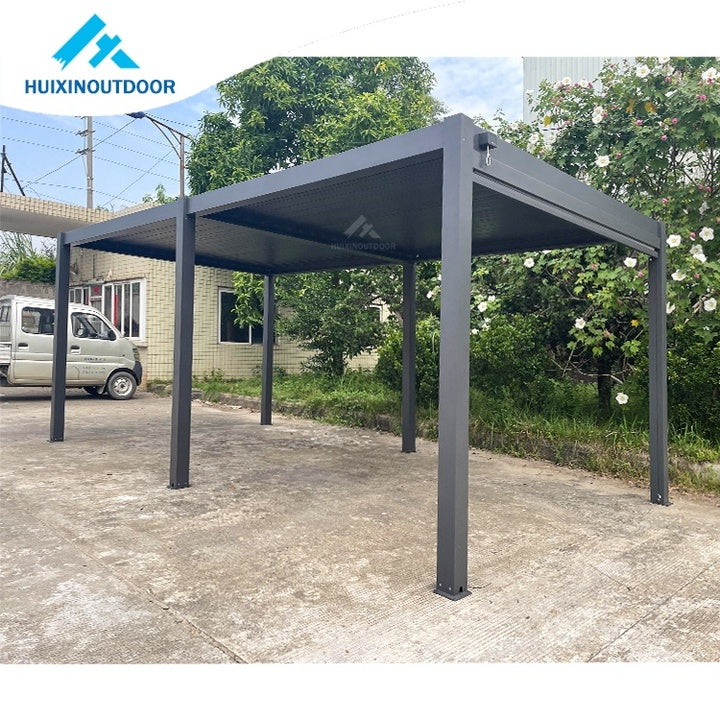 Waterproof Aluminum Louver Summer Vintage Pergola Portable Backyard Patio Nature 15 Year Guarantee UV Protection