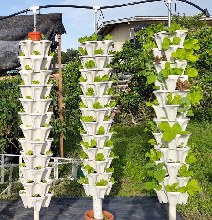 Strawberry Grow Pots Vertical Stackable Stacking Pots Plastic Planter Towers for Sale