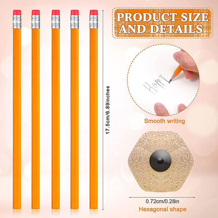 factory cheapest pencils customized eco friendly kids drawing 2b HB yellow wooden hexagonal pencils set with eraser for japan
