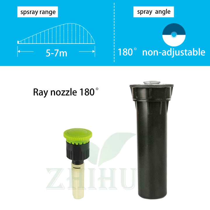 Professional Manufacturer Corrosion Resistance 1/2 Inch Buried Rotary Sprinkler Pop up Sprinkler for Garden Irrigation