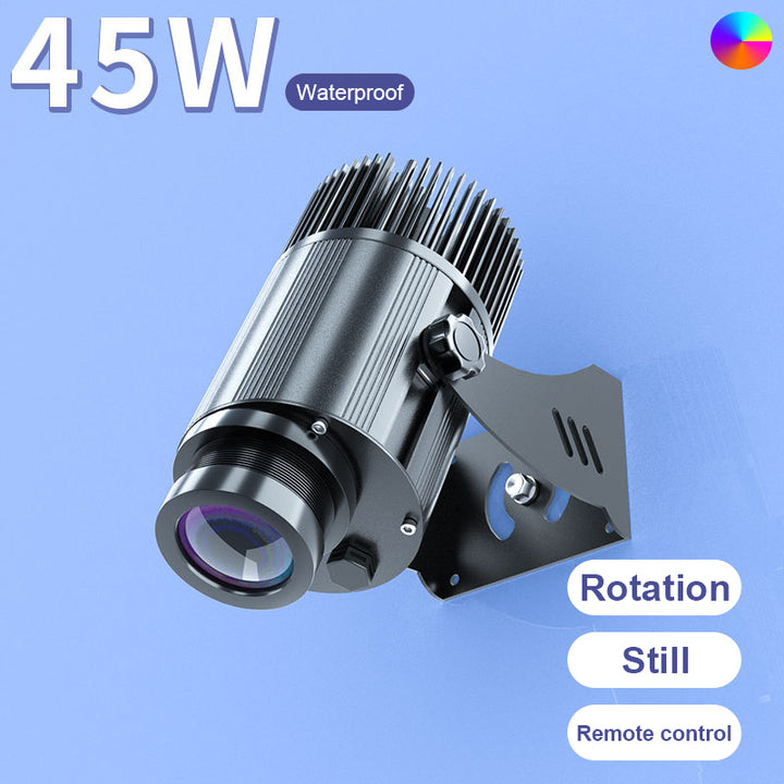 Aluminum Lamp Body Projector Outdoor Rotate Gobo Advertising 40W-100W Waterproof Logo Text Projection