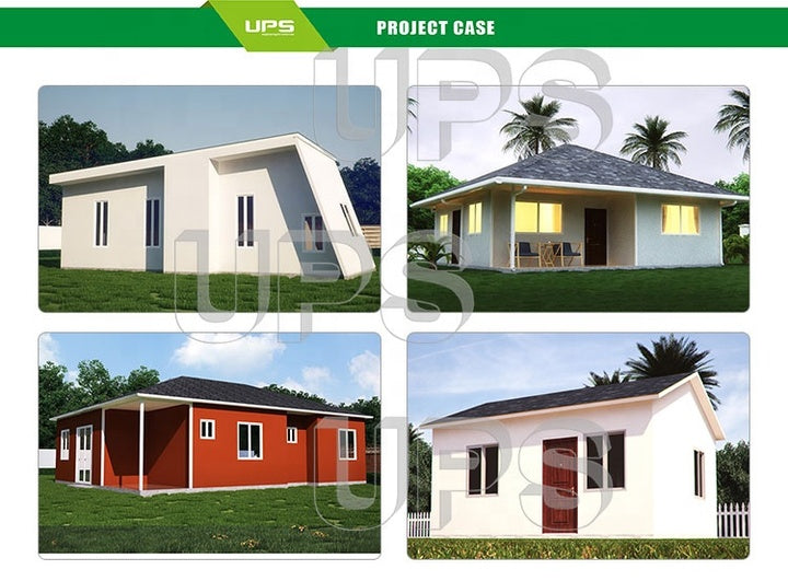 Luxury Villa Steel Structure Prefabricated Houses with EPS Cement Ibs Wall Panels Waterproof Fire Resistant & Eco Friendly