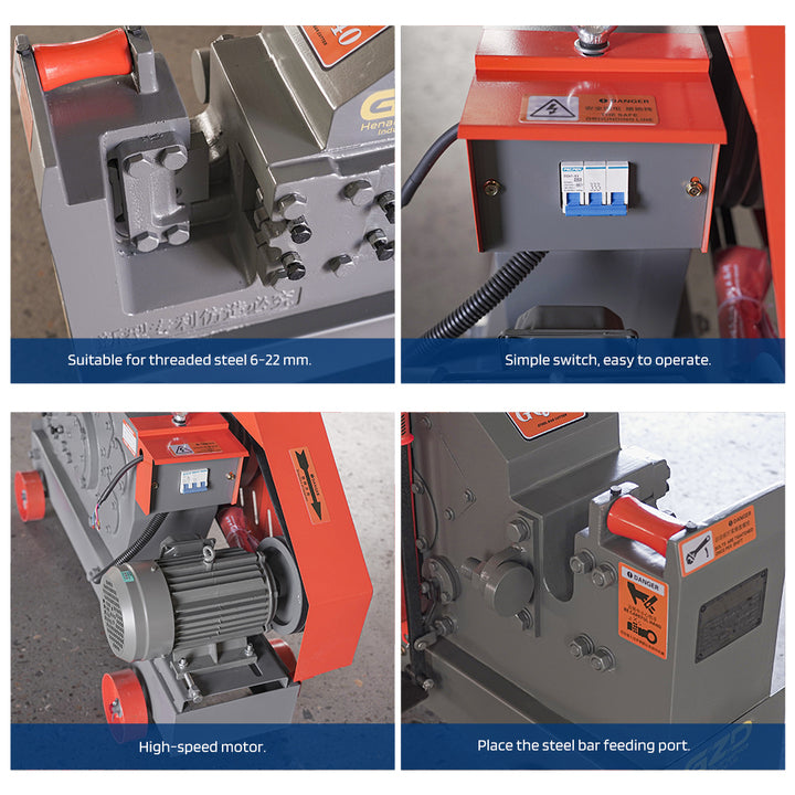 Professional Electric Rebar Cutting Machine Factory Price Steel Bar Cutter for Large Projects