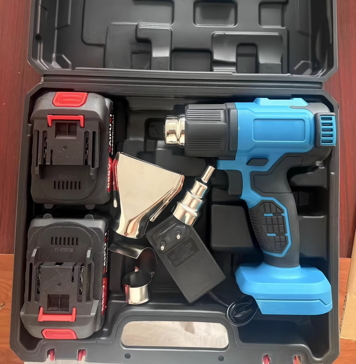 Industrial 21V Lithium Battery Temperature Adjustable Electric Heat Gun Cordless Hot Air Gun for Shrink Wrap and Welding