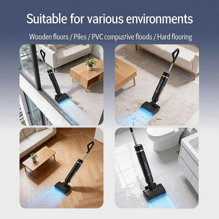 Best-selling Smart Cordless Brushless Floor Washer Home Cordless Vacuum Wet and Dry Scrubbing Mopping Household