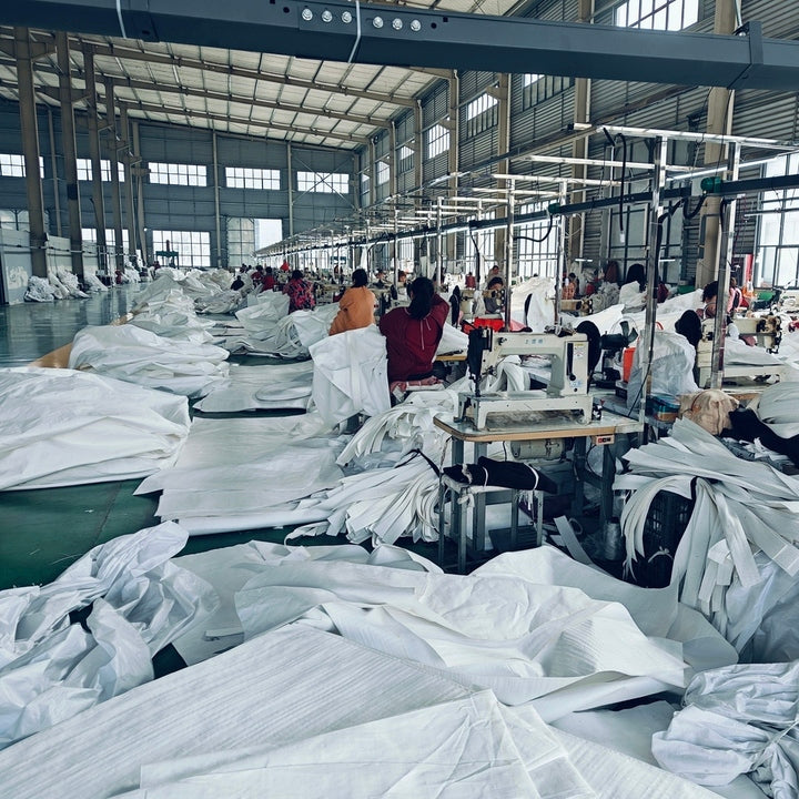 Circular Woven PP Bulk Bag, Top Open Bottom Flat FIBC Bag for Sand, Gravel & Cement Packing