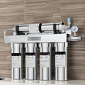 Manual Ultrafiltration Under-Sink Water Purifier 5 Stages Stainless Steel UF Household System with Self-Cleaning