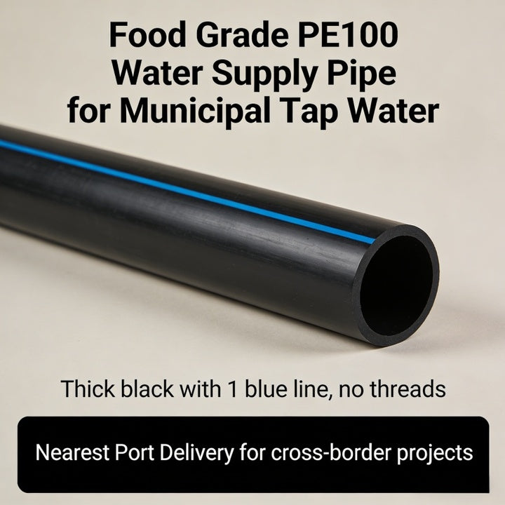 HDPE High Pressure Resistant Irrigation Water Pipe DN160 PN10 Black Socket Fusion
