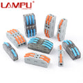 2P/34P/6P/8P/10P Factory Universal High Quality Lever Crimp Terminal Block Push-in Quick Wire Connector for Power Distribution