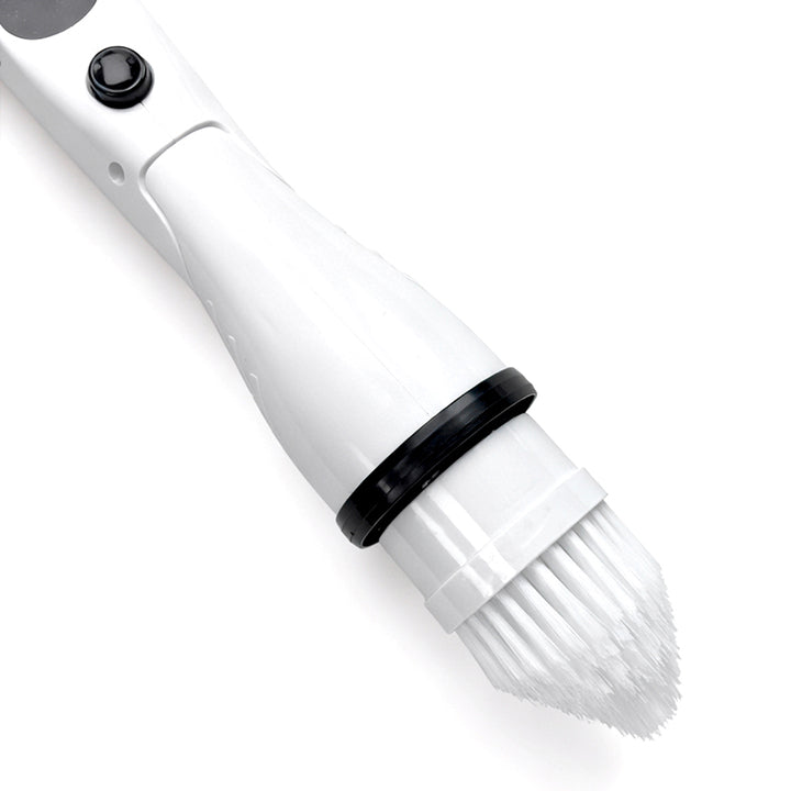 IPX7 Waterproof 8 In1 Long Handled Retractable Cordless Electric Mop Scrubber with Plastic Brush Head for Kitchen & Car Use