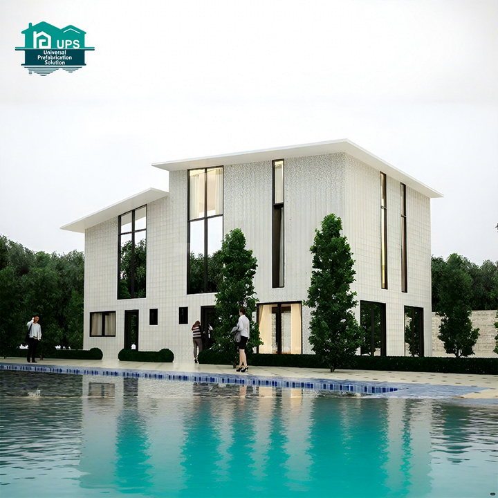 Fast and Easy Build 2 Storey Fiber Cement Prefab Family House