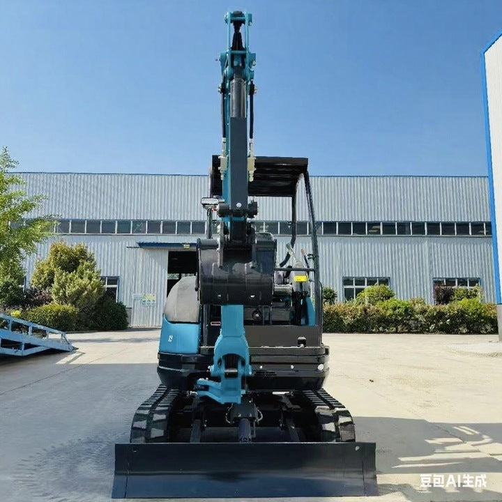 Compact 1.5 Ton Small Excavator Ripper Grapple Attachment Earthmoving Equipment Building Garden