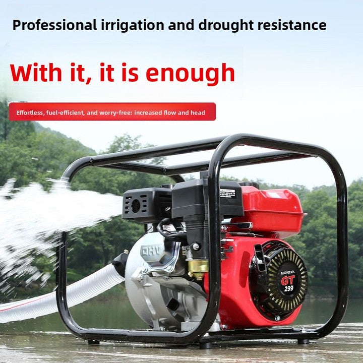 2 Inch 3 Inch 4 Inch High Volume High Pressure Gasoline Water Pump Set for Irrigation System Metal Construction Engine Core