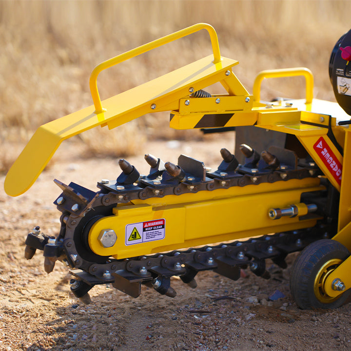 AUSTTER Small Trench Digger Mini Cable Chain Mini Trencher Machine with Ducar /Lifan /Loncin 7hp Gasoline Engine
